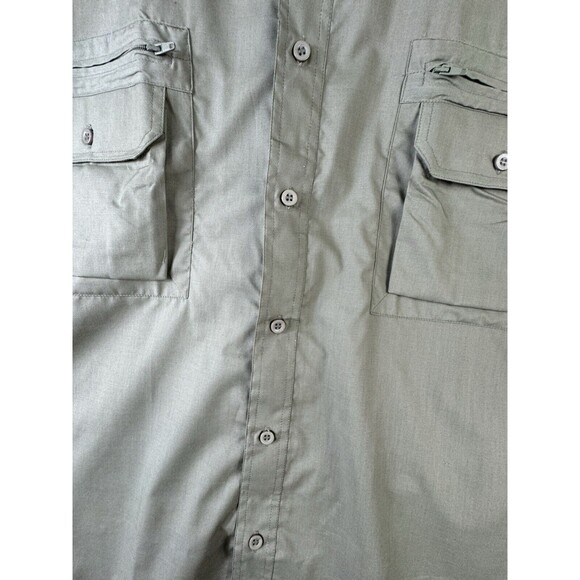 Men’s Scandia Woods Shirt Army Green Size 3X Work Utility Uniform Basic Pockets - Picture 5 of 9